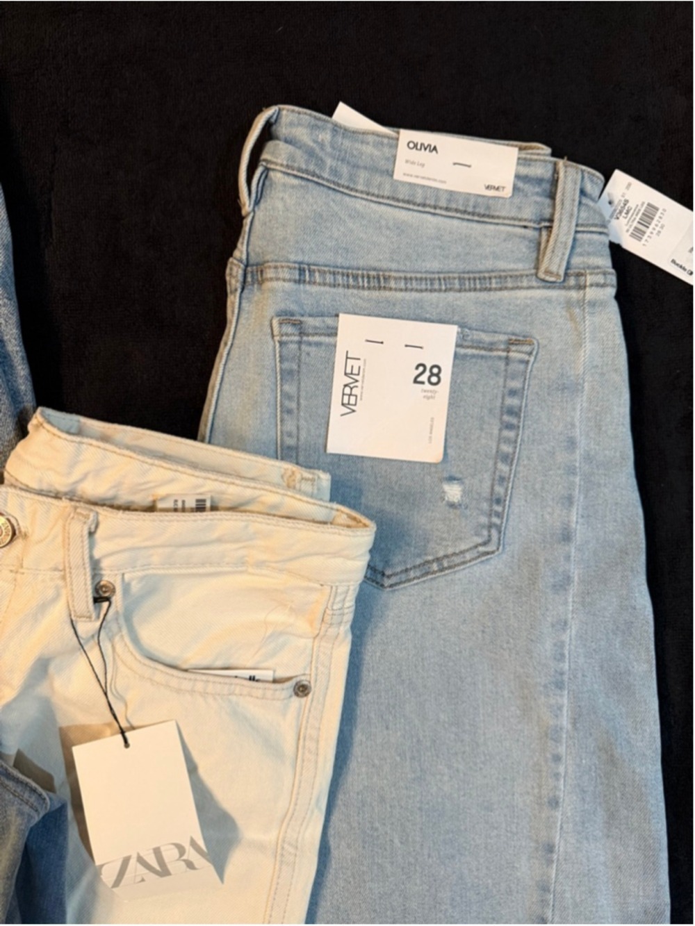 NWT Women’s Jeans Bundle Size 28 6 Good American Lucky Brand Zara Vervet - Picture 3 of 12